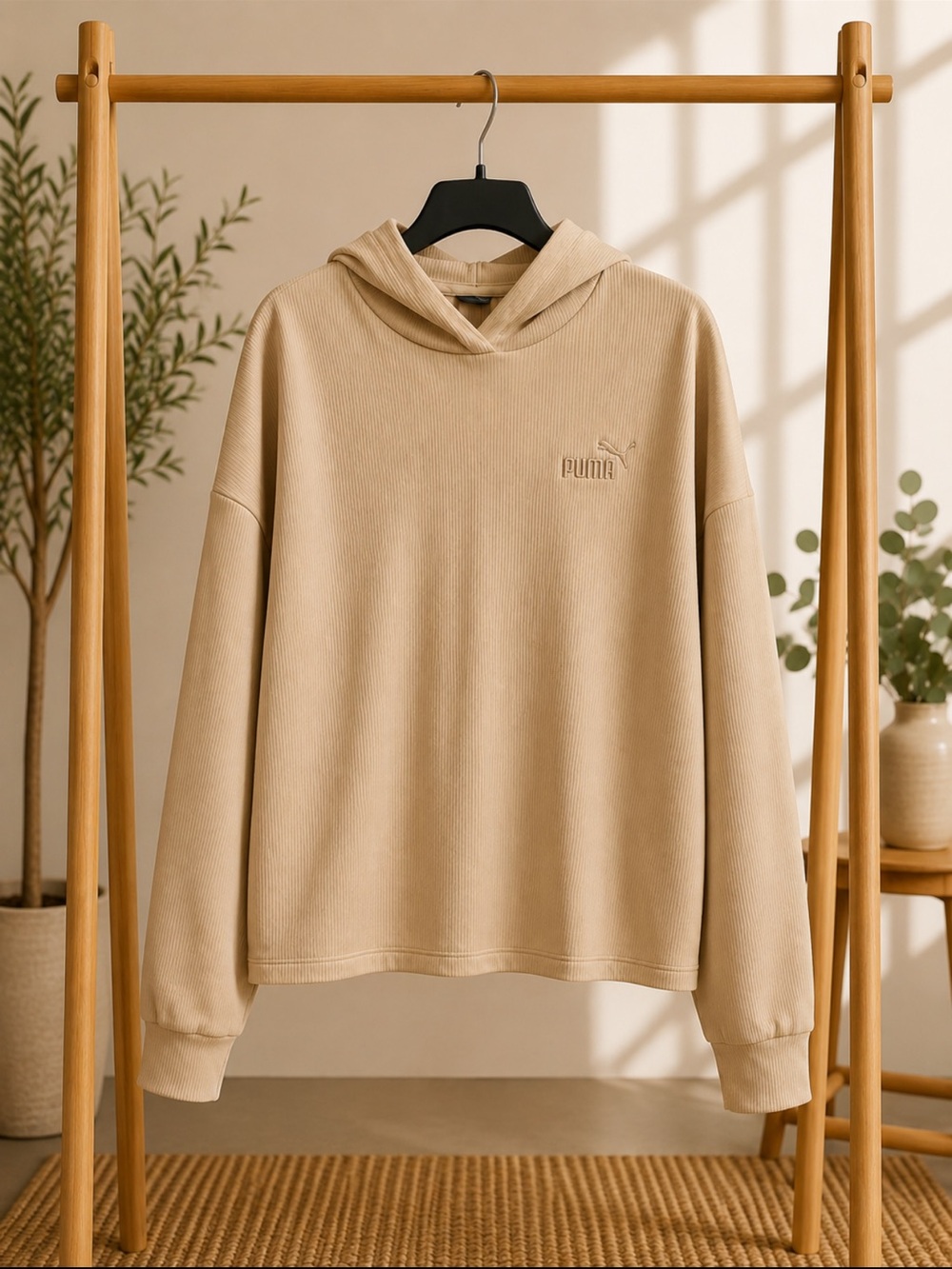 Puma Sand-Beige Hooded Pullover